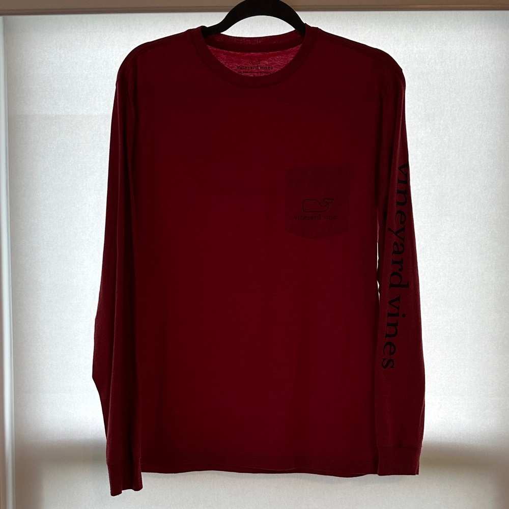 Vineyard Vines Women's Red Long Sleeve Tee